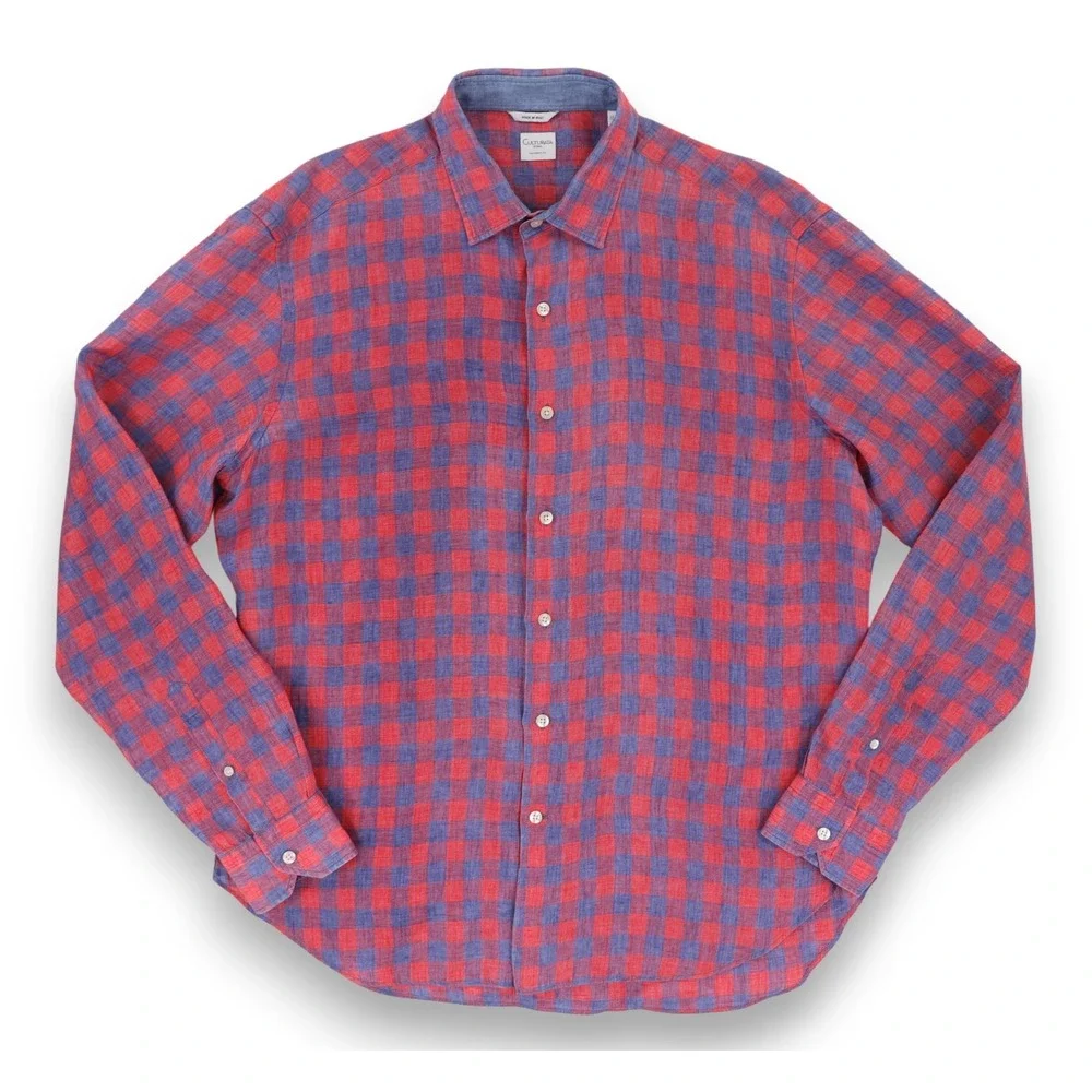 culturata dress shirts Culturata Men's Dress Shirt Tailored Fit Made In Italy Size L (15 3/4 M)